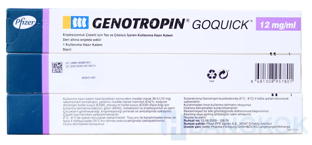 Hoeveel IE Genotropin? Hoeveel IE HGH zit er in de Genotropin-cartridges van Pfizer?