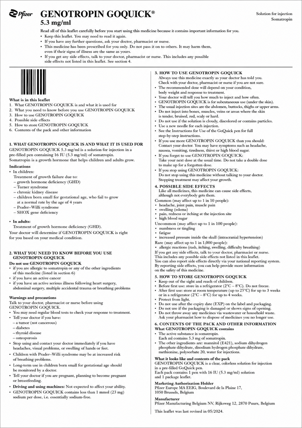 What Is Genotropin GoQuick® 16 IU and What Is It Used For?