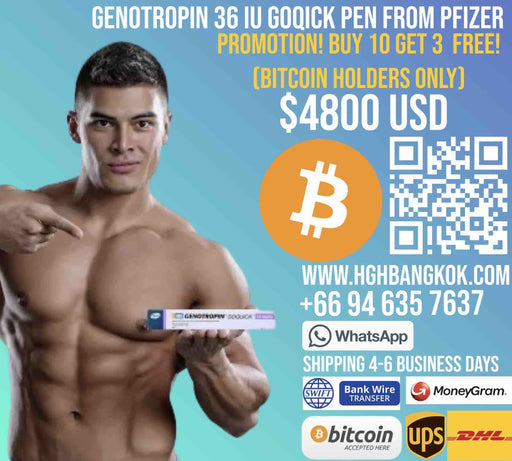 🔥 Offer for bitcoin holders! 🔥 Buy 10 get 3 FREE! Genotropin GoQuick Pen 36 IU / 12 mg