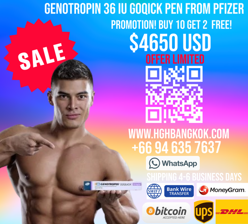🔥 Buy 10 get 2 FREE! Genotropin GoQuick Pen 36 IU / 12 mg